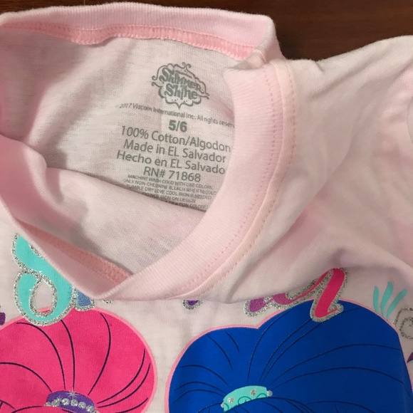 SHIMMER AND SHINE SILVER GLITTER T-SHIRT - Picture 4 of 7